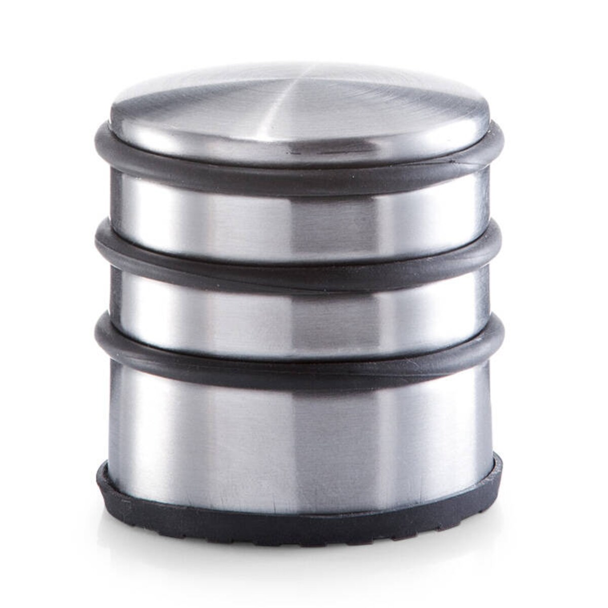 Srebrny stoper do drzwi, odbojnik, Ø 6,5 cm