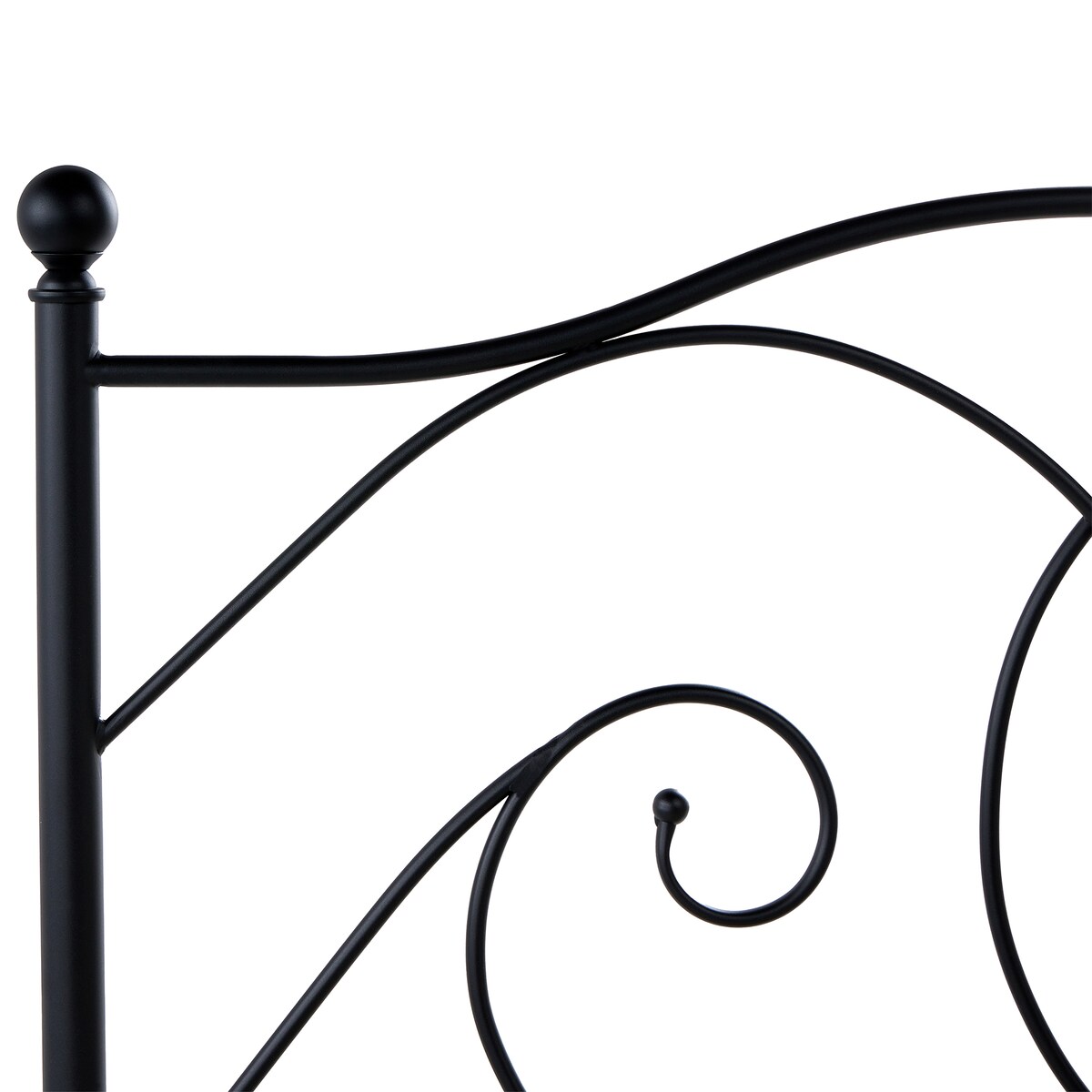 Łóżko Metal DINARD 120 x 200 cm Czarny