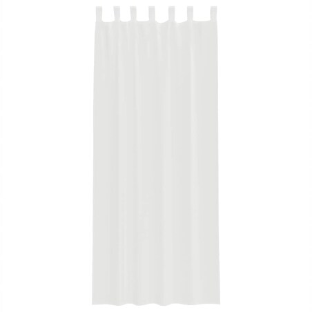 vidaXL Zasłony woalowe z pętelkami 2 szt. Białe 140x260 cm