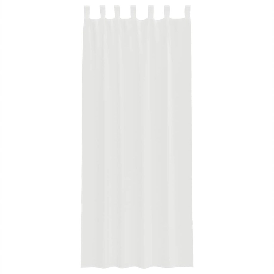 vidaXL Zasłony woalowe z pętelkami 2 szt. Białe 140x260 cm