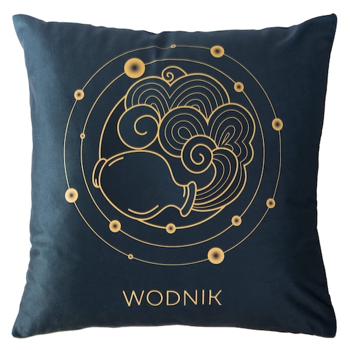 Poszewka dekoracyjna 40x40 Znak zodiaku Wodnik