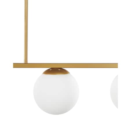 Lampa wisząca 5-punktowa metalowa złota ZIKULI