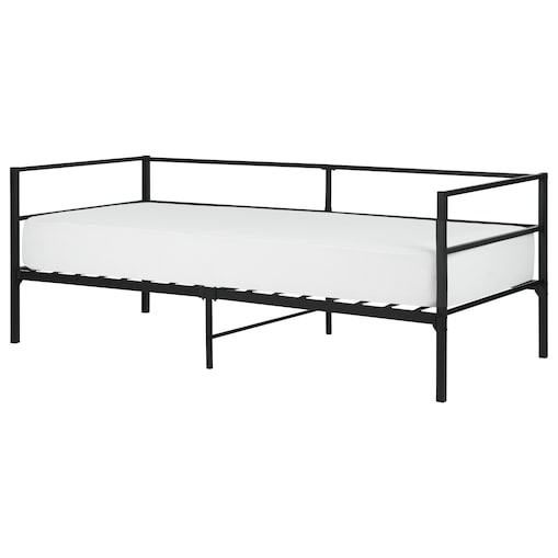 Łóżko Metal BATTUT 90 x 200 cm Czarny