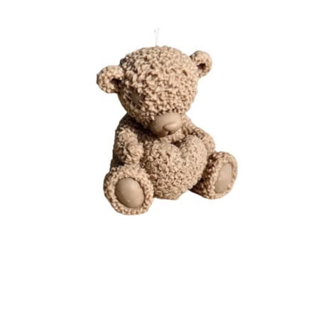 Świeca sojowa ekologiczna dekoracyjna miś misiu "Teddy Bear" 75x75mm