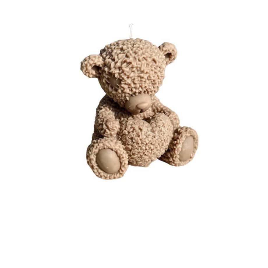 Świeca sojowa ekologiczna dekoracyjna miś misiu "Teddy Bear" 75x75mm