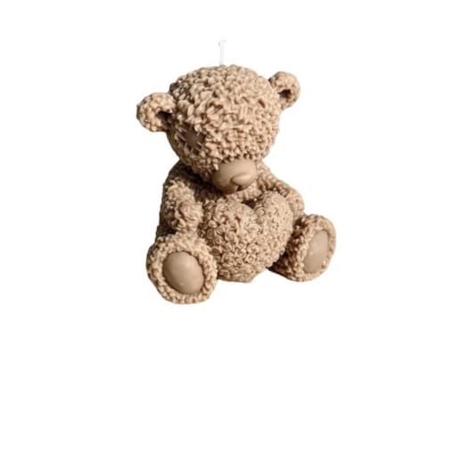 Świeca sojowa ekologiczna dekoracyjna miś misiu "Teddy Bear" 75x75mm