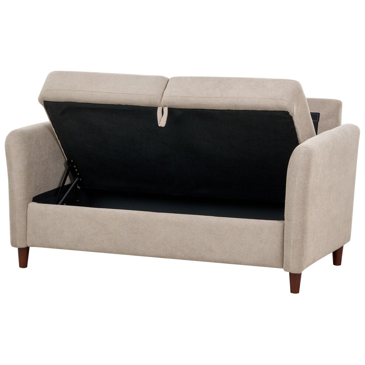 Komplet wypoczynkowy dla 5 osób MARE Beżowoszary ze schowkiem