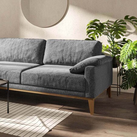 Sofa narożna Musso - ciemnoszara