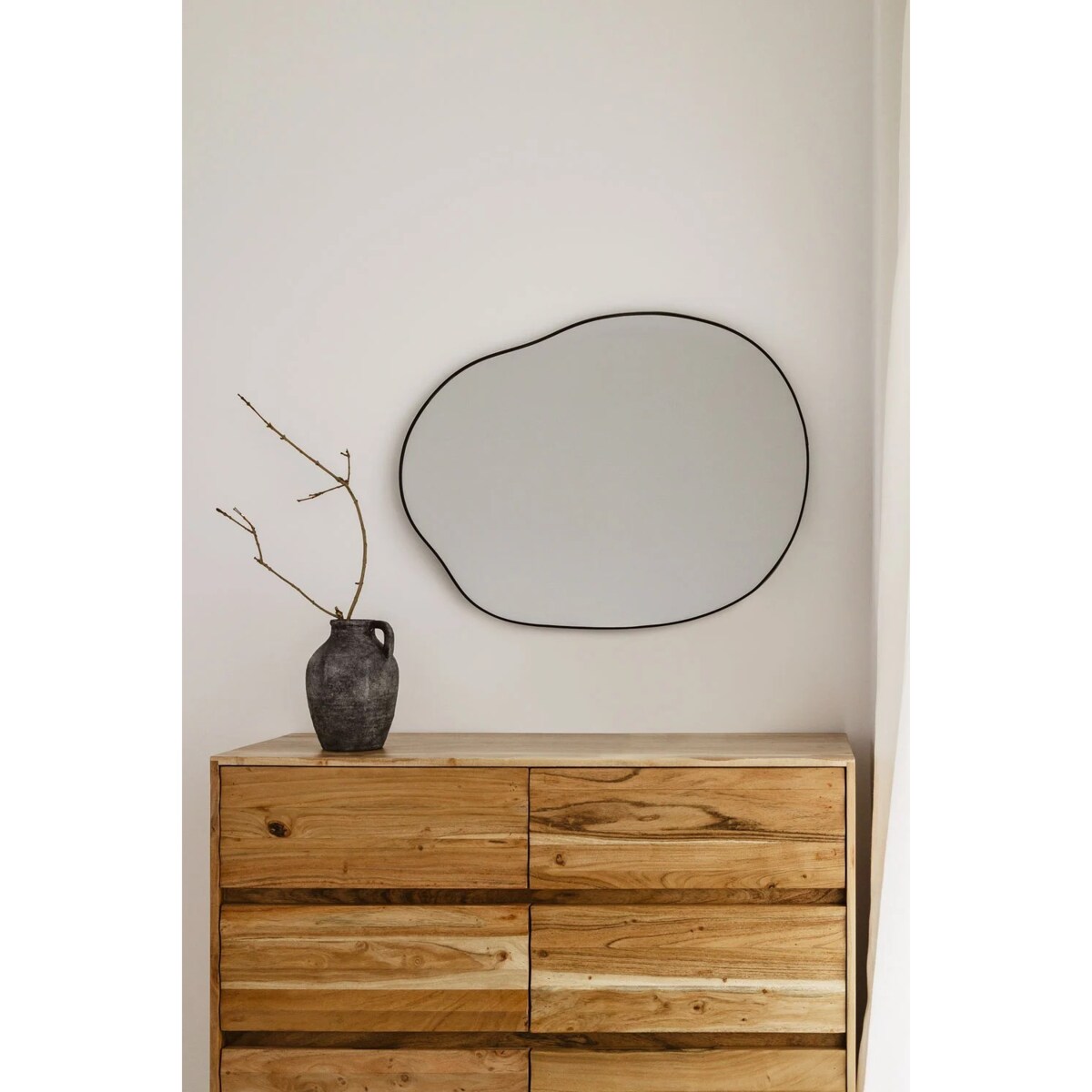 Lustro ścienne nieregularne 60x80 cm Rudiger