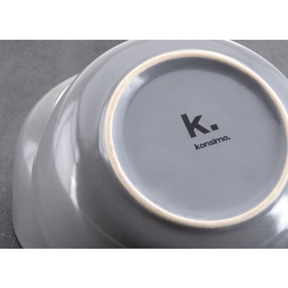 KONSIMO VICTO Elegancki zestaw obiadowy 6-osobowy wielokolorowy (18 elementów)