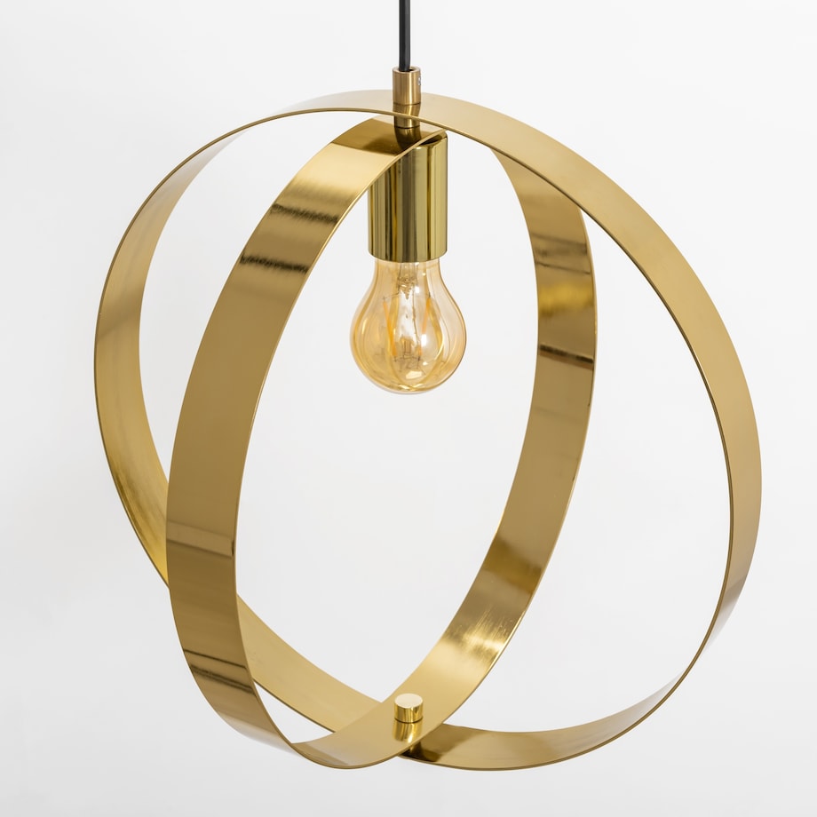 Lampa Sufitowa Wisząca Złota Gold Ring Obręcze