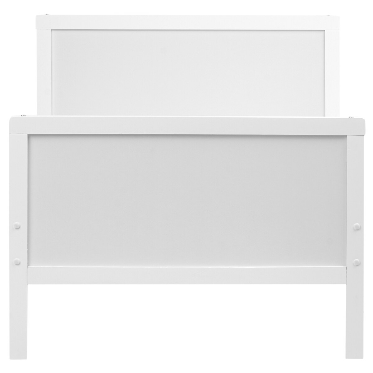 Rozsuwane łóżko dziecięce Drewno sosnowe MONTIGNY 90 x 200 cm Biały