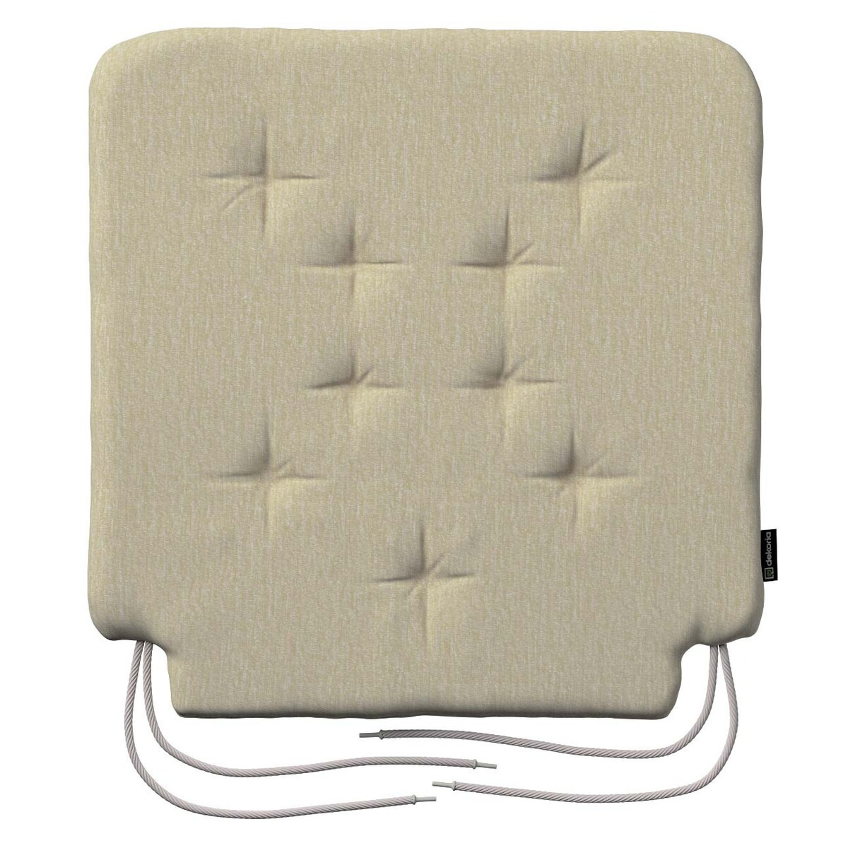 Poduszka na krzesło Olek, kremowy szenil, 42 x 41 x 3,5 cm, Chenille