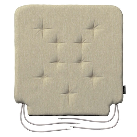 Poduszka na krzesło Olek, kremowy szenil, 42 x 41 x 3,5 cm, Chenille