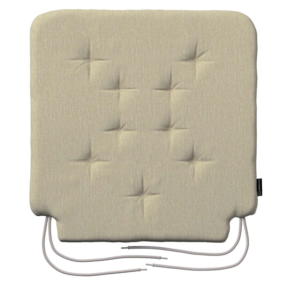 Poduszka na krzesło Olek, kremowy szenil, 42 x 41 x 3,5 cm, Chenille