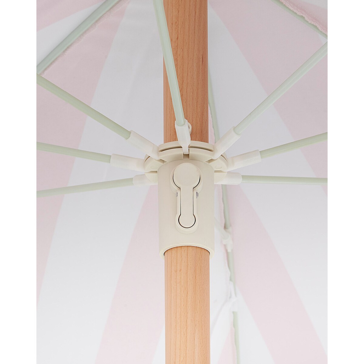 Parasol ogrodowy ⌀ 150 cm różowy z białym MONDELLO