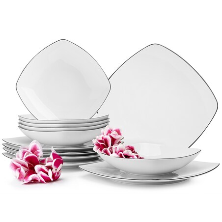 Konsimo CARLINA Zestaw obiadowy, 6 os. (12el)
