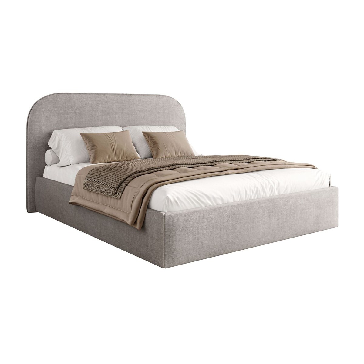 Łóżko tapicerowane OLIMPIA, pojemnik na pościel, s34, 160x200, Perfect Harmony 80