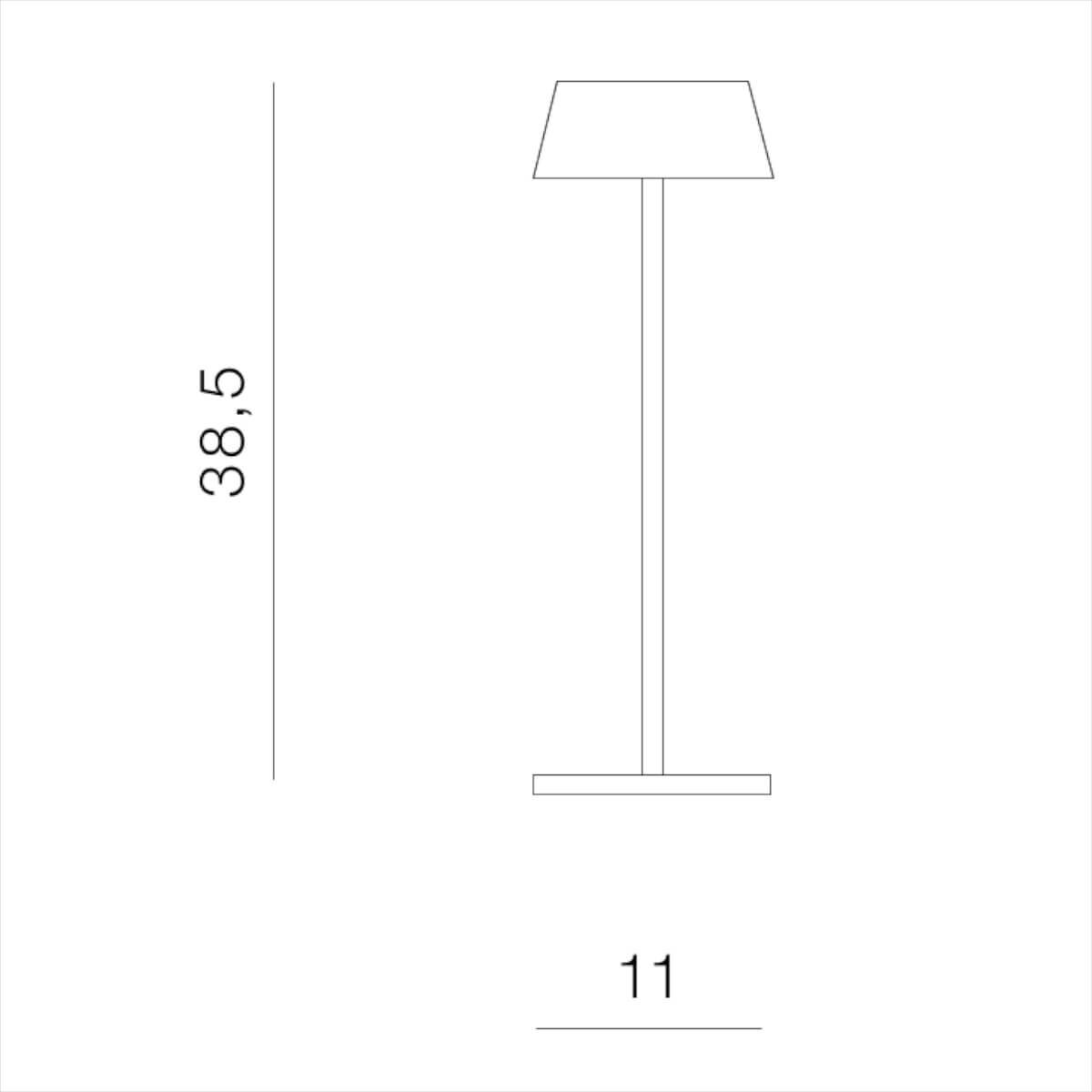 Metalowa lampa stojąca Gilberto AZ5335 LED 2W czarna