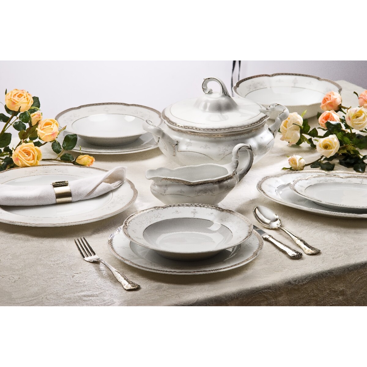 Zestaw talerzy dla 6 osób 18 el. Bolero Vera E361