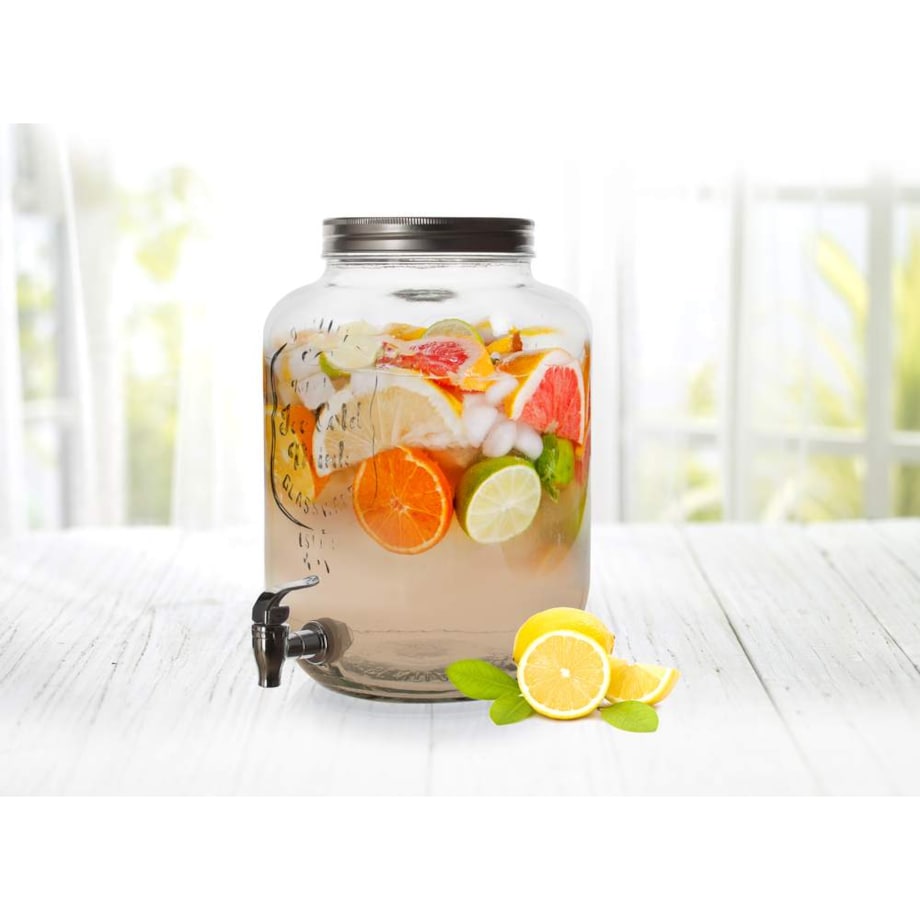 SŁOIK 8 L z kranikiem POJEMNIK SZKLANY NA PRZYJĘCIE święta nowy rok napoje