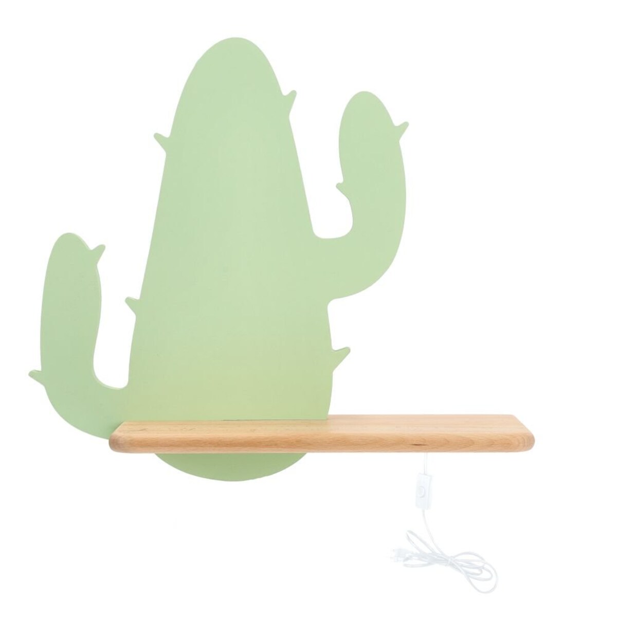 Lampa ścienna LED 4W dziecięca z półką i przewodem Cactus Candellux 21-01009