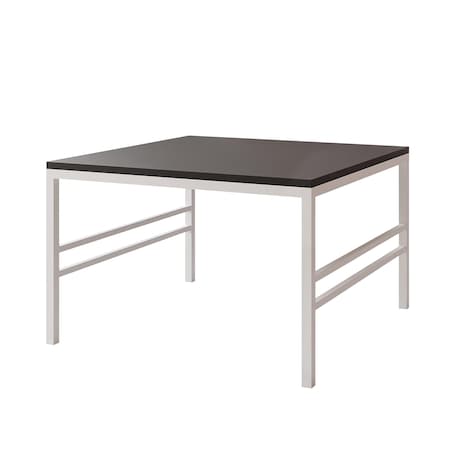 Stolik kawowy CZARNY blat, BIAŁT stelaż 70cm FORMA
