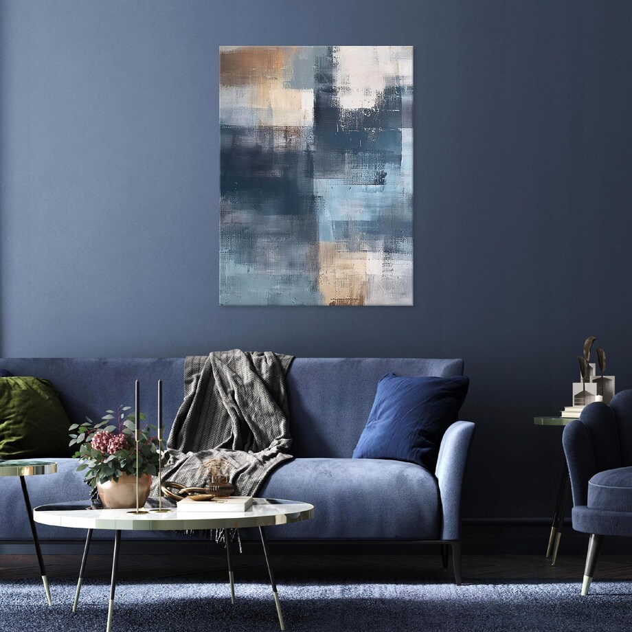 OBRAZ ABSTRAKCJA NOWOCZESNY NA PŁÓTNIE ŚCIANĘ DO SYPIALNI SALONU 40x30