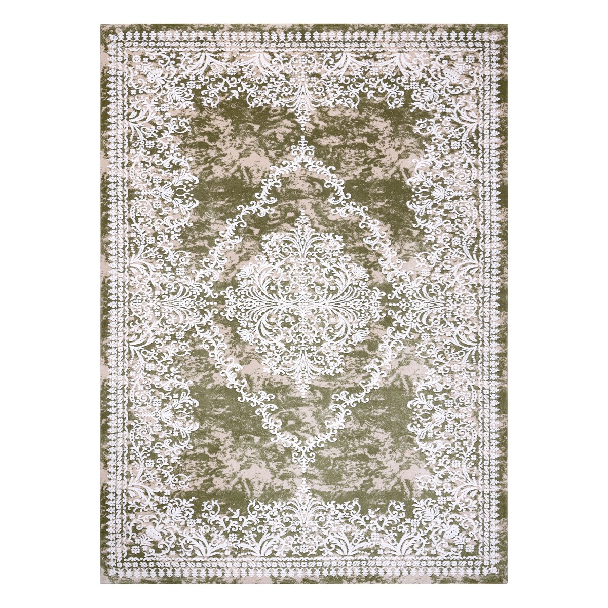 Dywan AKRYL DIZAYN 143 zielony / kość 160x230 cm