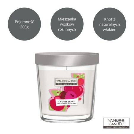HI VALUE świeca średnia CHERRY BERRY