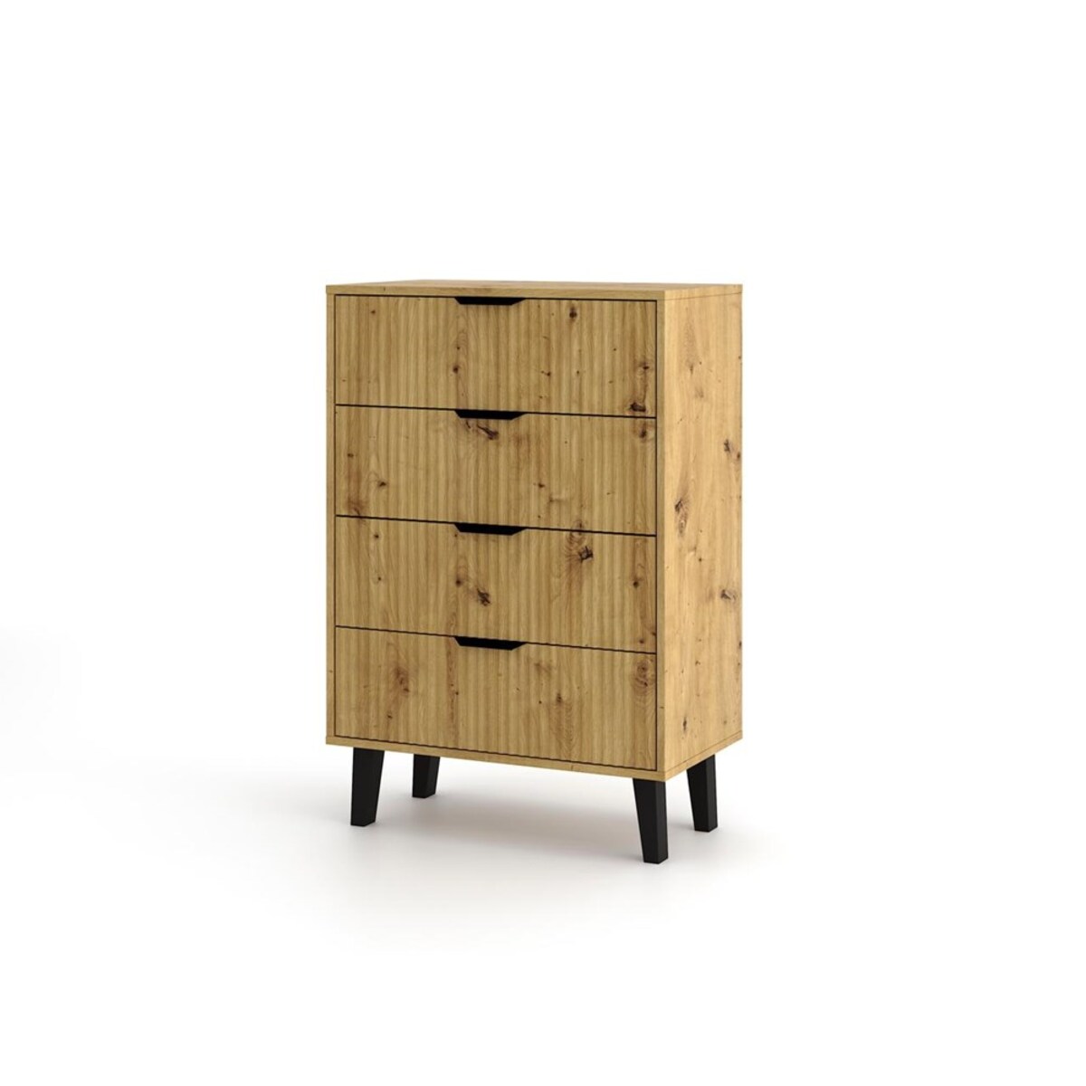 Komoda SCANDI 4S Slim Dąb Artisan