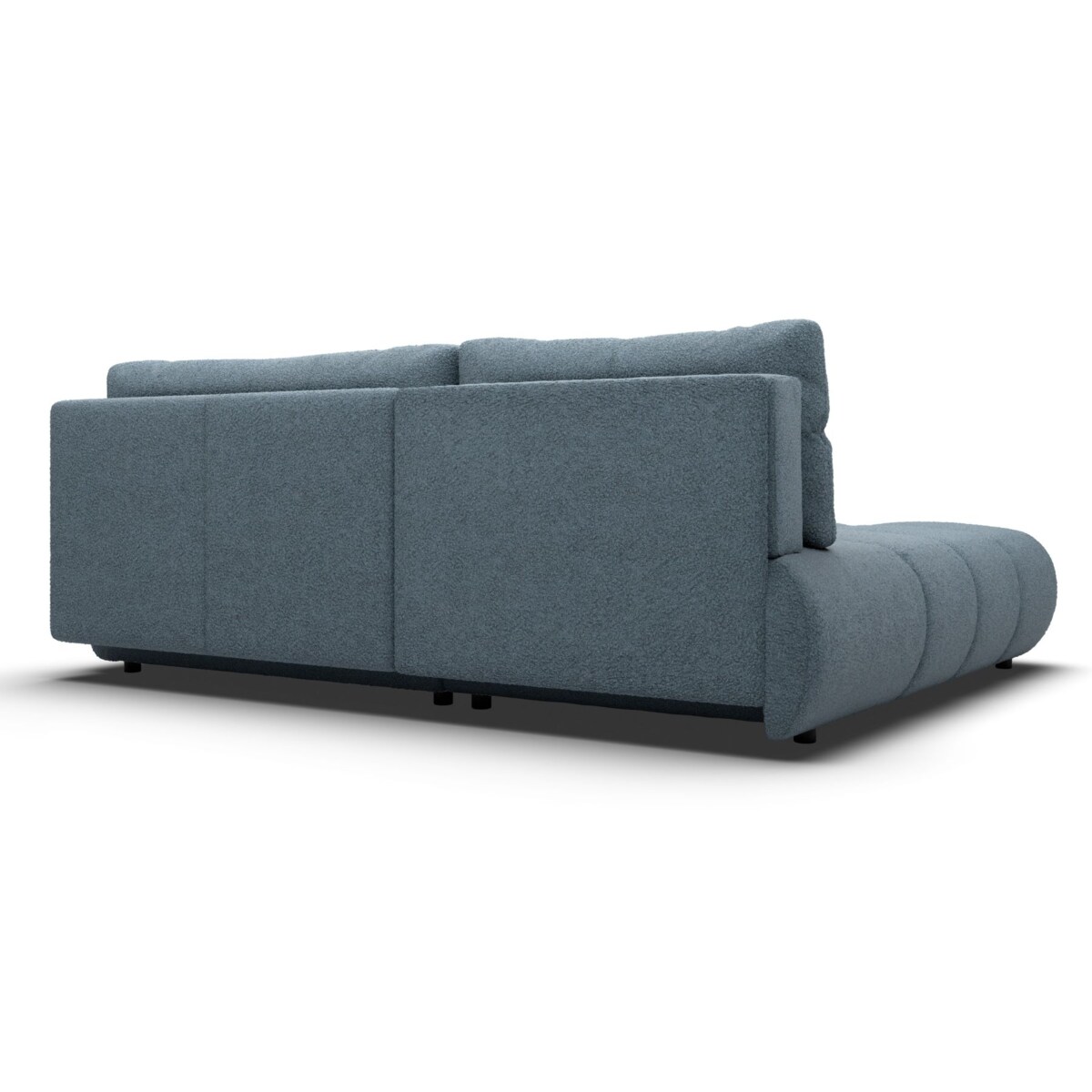 Pikowany Narożnik MILA rozkładany bez boczków lewy ciemnoniebieski