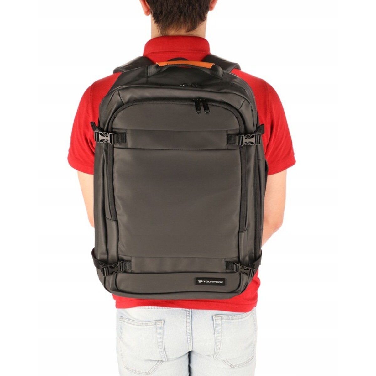 Plecak Czarny Miejski Podróżny Na Laptop 17" Z Kieszenią Do Samolotu