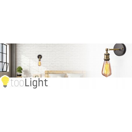 Lampa Ścienna Kinkiet Loft Czarna Vintage Retro