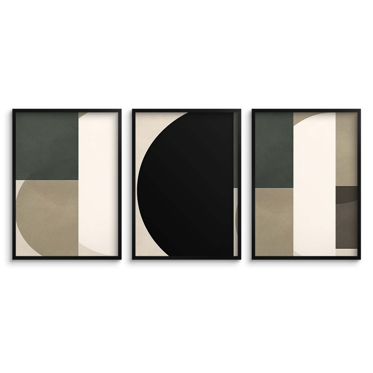 Obrazy Plakaty ścienne Geometria w Czerni dekoracja na ścianę do biura