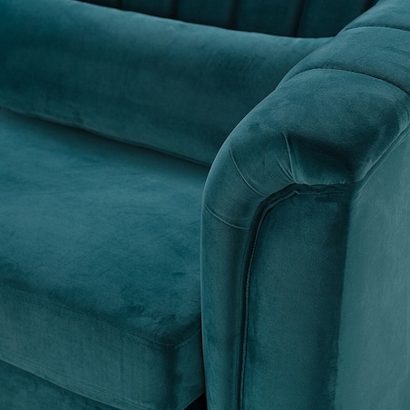 Sofa Meriva Velvet teal 3-os., 189,5 x 83,5 x 88 cm