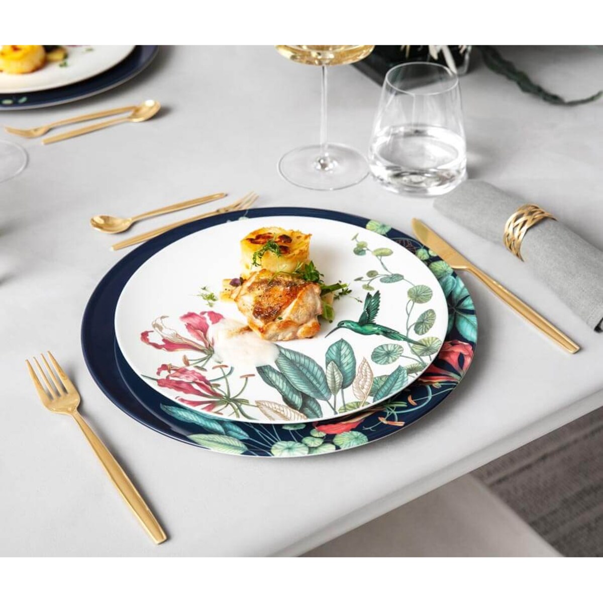 Talerz płaski biały Avarua, 27 cm, Villeroy & Boch