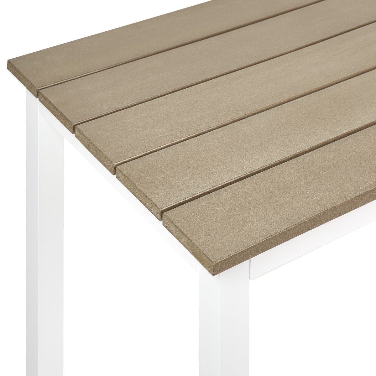 Stół ogrodowy MESSINA 100 cm 52 cm Biały
