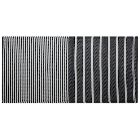 Dywan zewnętrzny HALDIA Czarny 90 x 180 cm