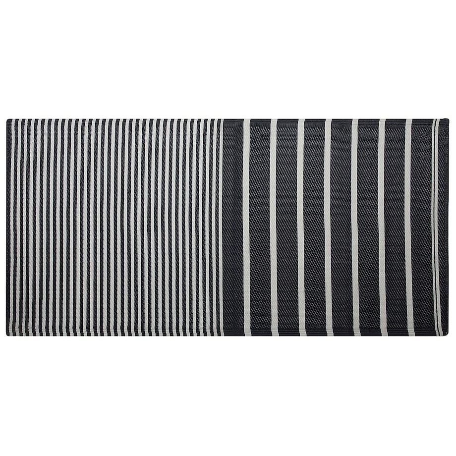Dywan zewnętrzny HALDIA Czarny 90 x 180 cm