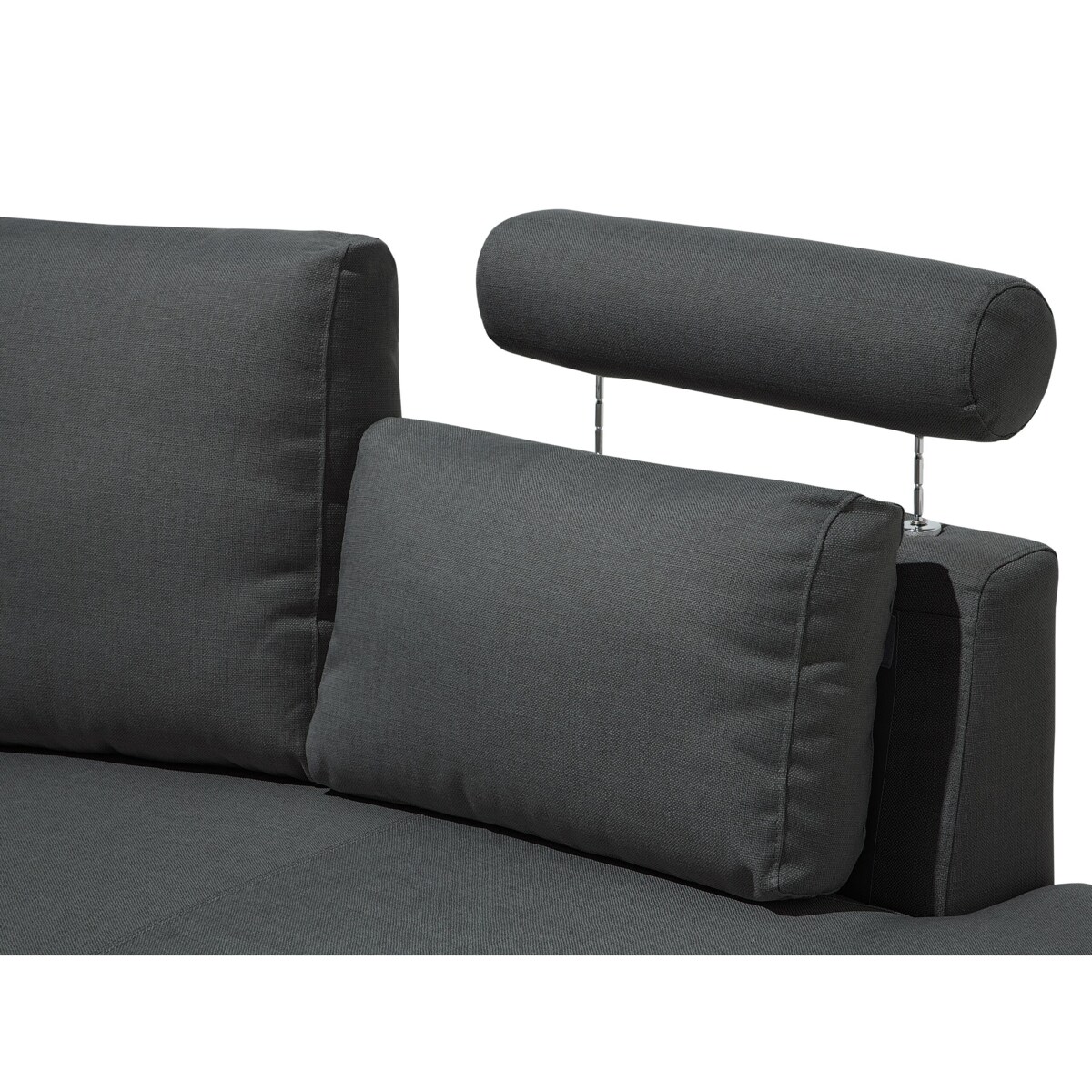 Sofa półokrągła 7-osobowa modułowa szara ROTUNDE