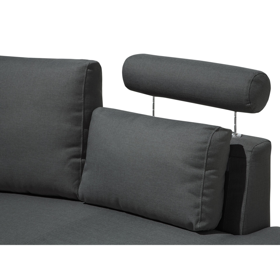 Sofa półokrągła 7-osobowa modułowa szara ROTUNDE