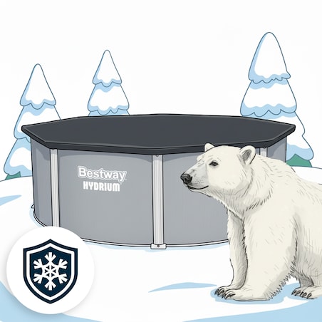 Basen stelażowy Hydrium 457x122 Bestway całoroczny 56384 zestaw