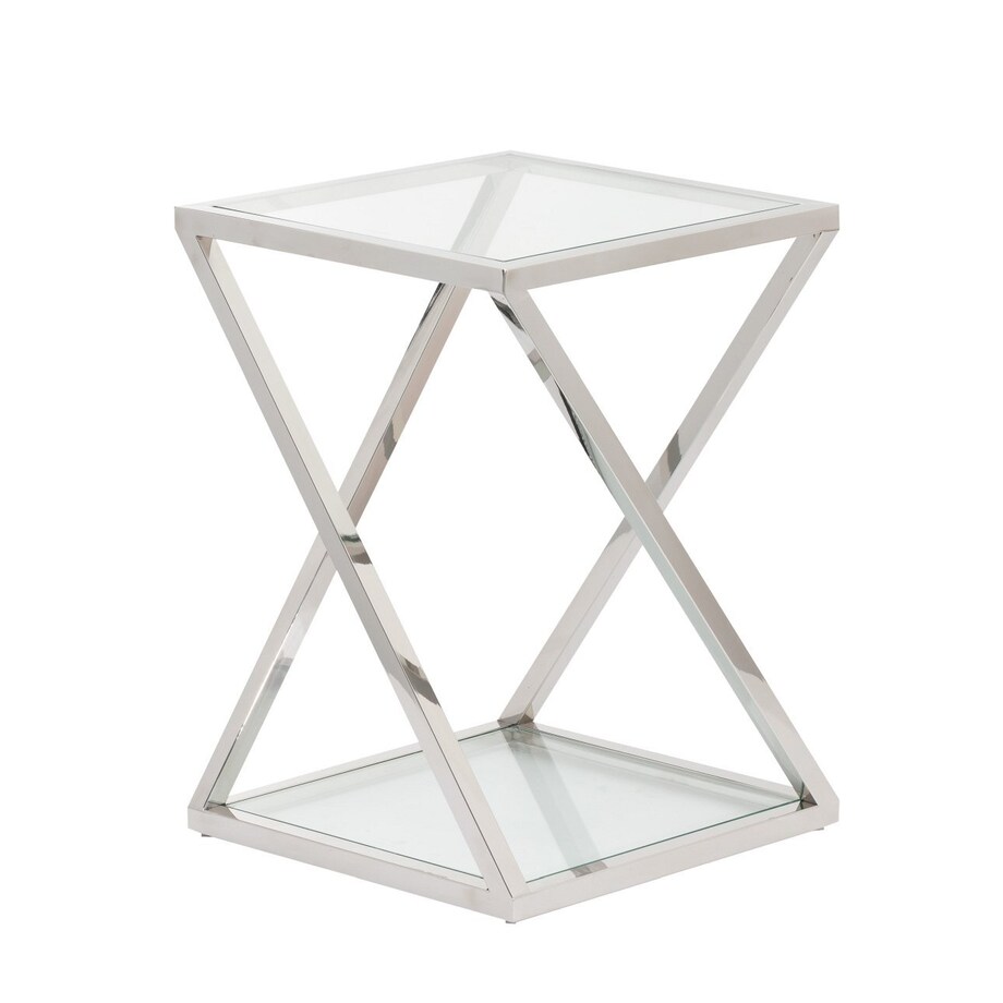 Stolik pomocniczy Shiraz silver 40x40x56cm, 40 x 40 x 56 cm