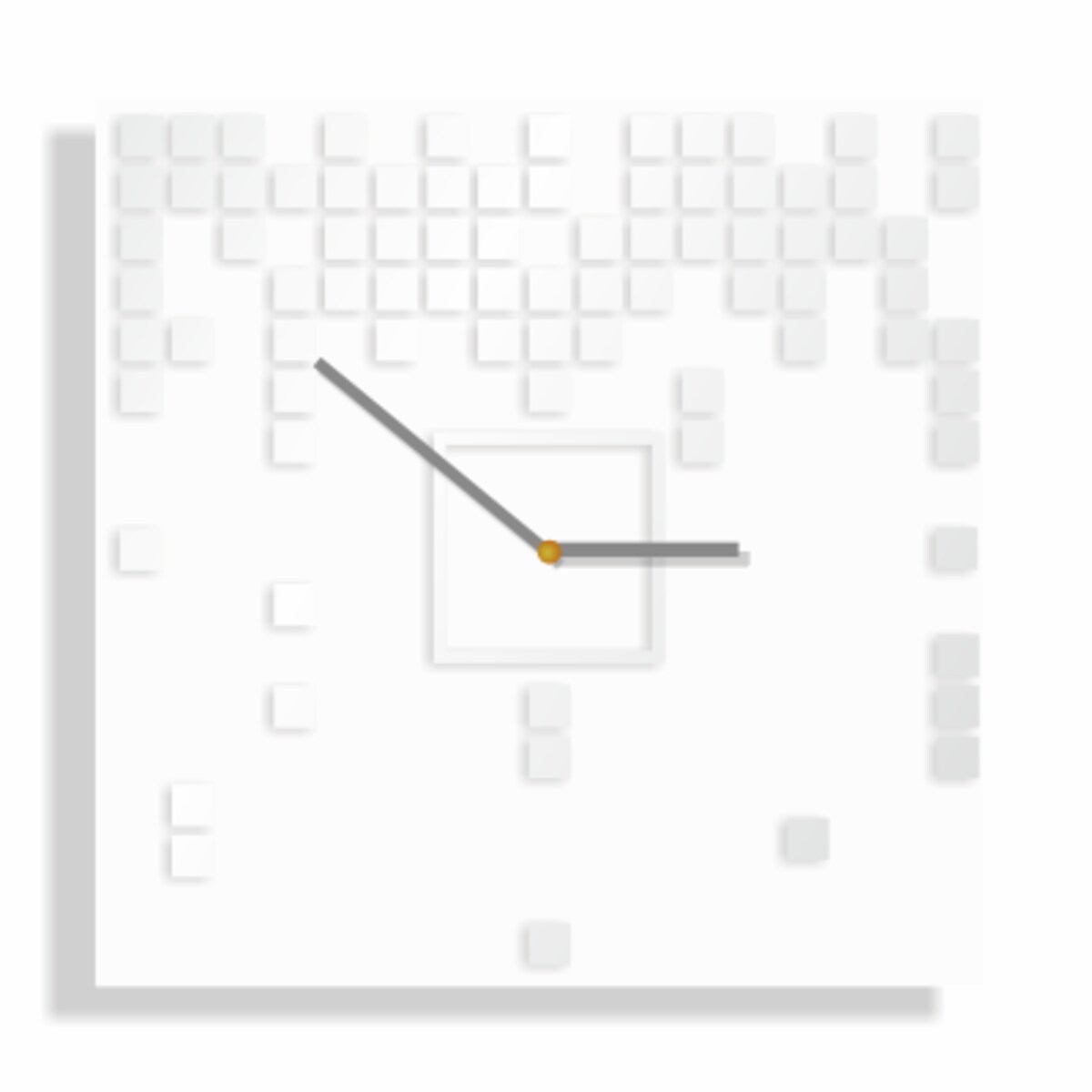 Zegar ścienny duży czarny Harmony do salonu cichy