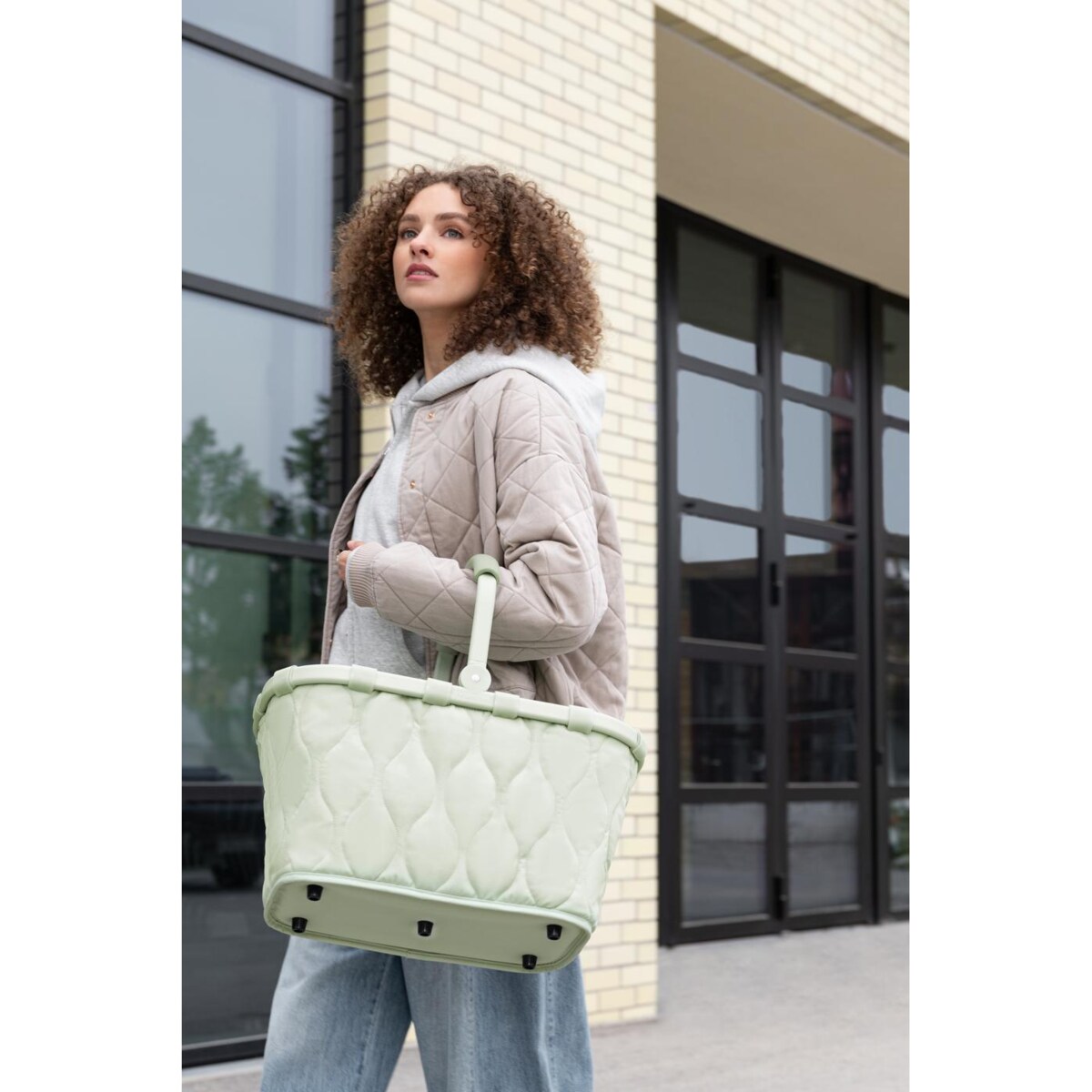 Koszyk CARRYBAG, puffer iced matcha