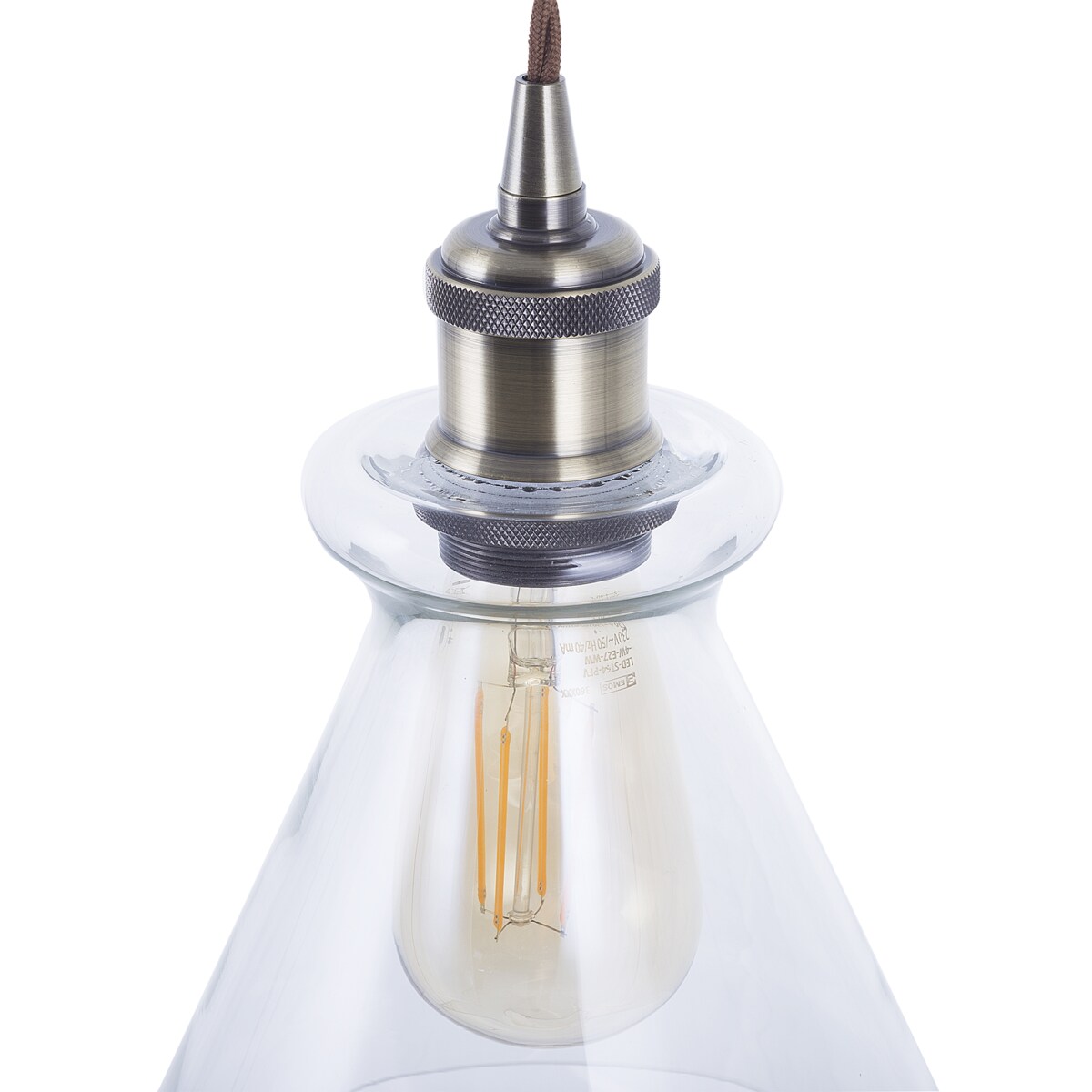 Lampa wisząca BERGANTES Szkło Przezroczysty