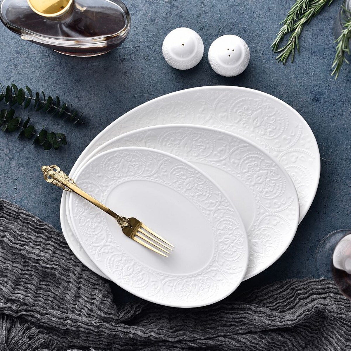 VILLA ITALIA Serwis obiadowy porcelanowy na 6 osób GLORIETTA