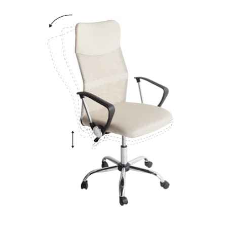 Fotel biurowy Beżowy DESIGN
