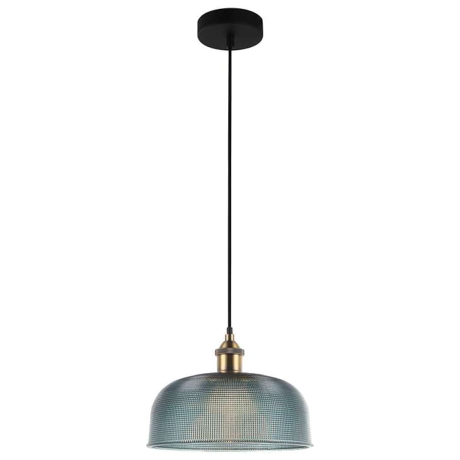 LAMPA wisząca DAVIDE MDM-2916/1 BL Italux szklana OPRAWA zwis niebieski